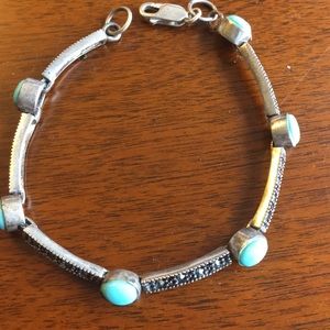Turquoise and Marcasite Bracelet🌺Genuine